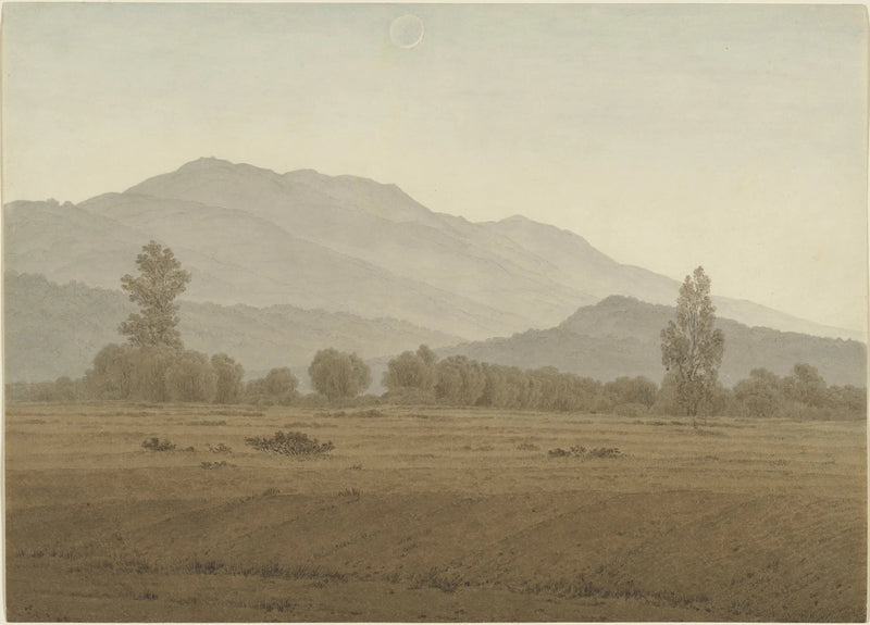 Nouvelle Lune au-dessus des Monts des Géants - Caspar David Friedrich