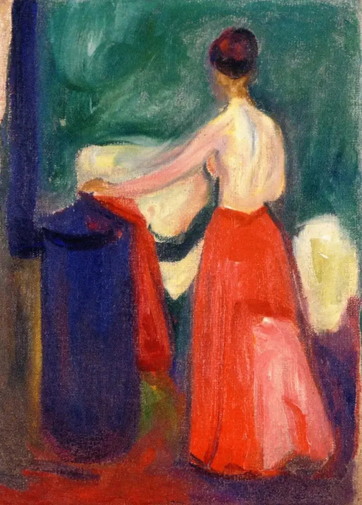 Nu à la jupe rouge - Edvard Munch