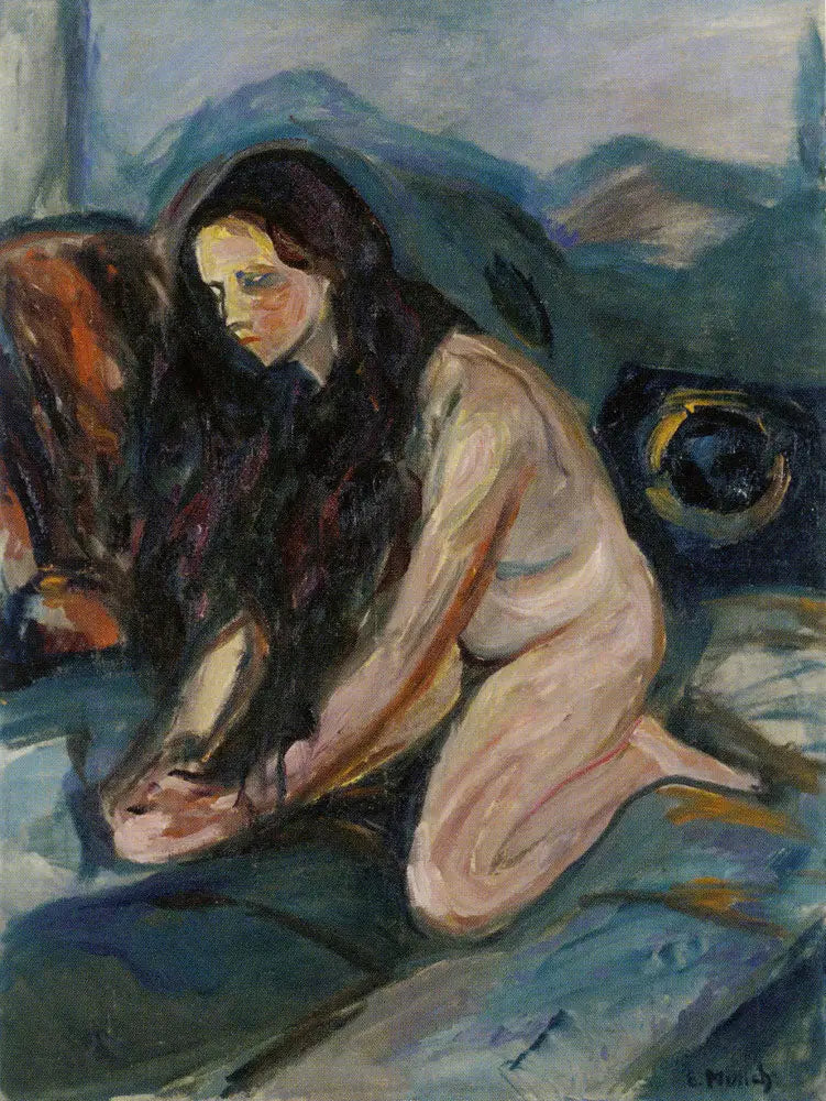 Nu agenouillé - Edvard Munch