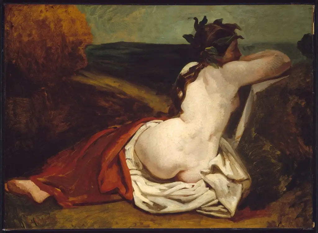 Nu allongé - Gustave Courbet image 1 tableau peint à l’huile sur toile