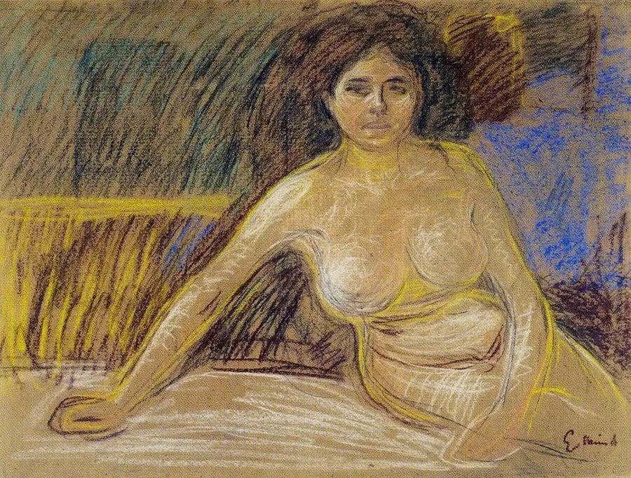 Nu assis - Edvard Munch