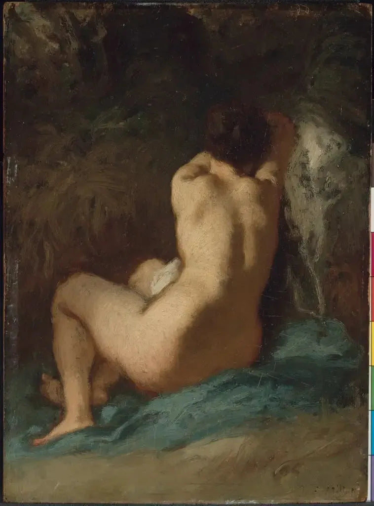 Nu assis (Les Regrets) - Jean-François Millet
