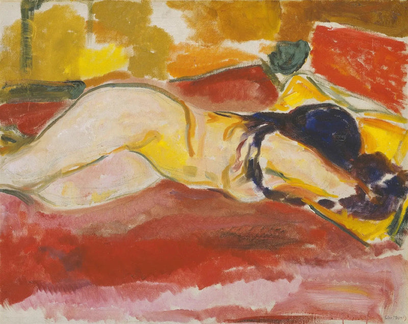 Nu couché - Edvard Munch
