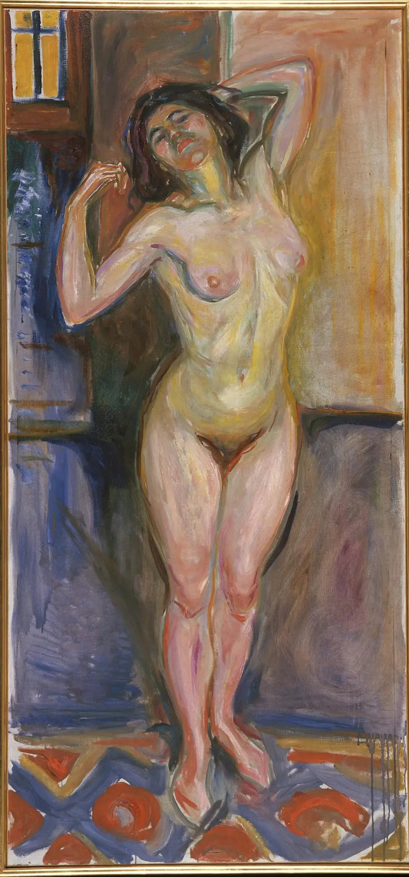 Nu debout avec ses mains derrière la tête - Edvard Munch