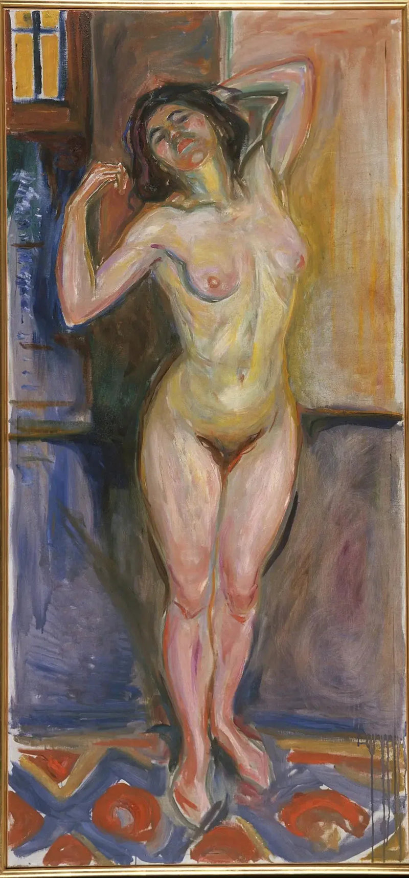 Nu debout avec ses mains derrière la tête - Edvard Munch