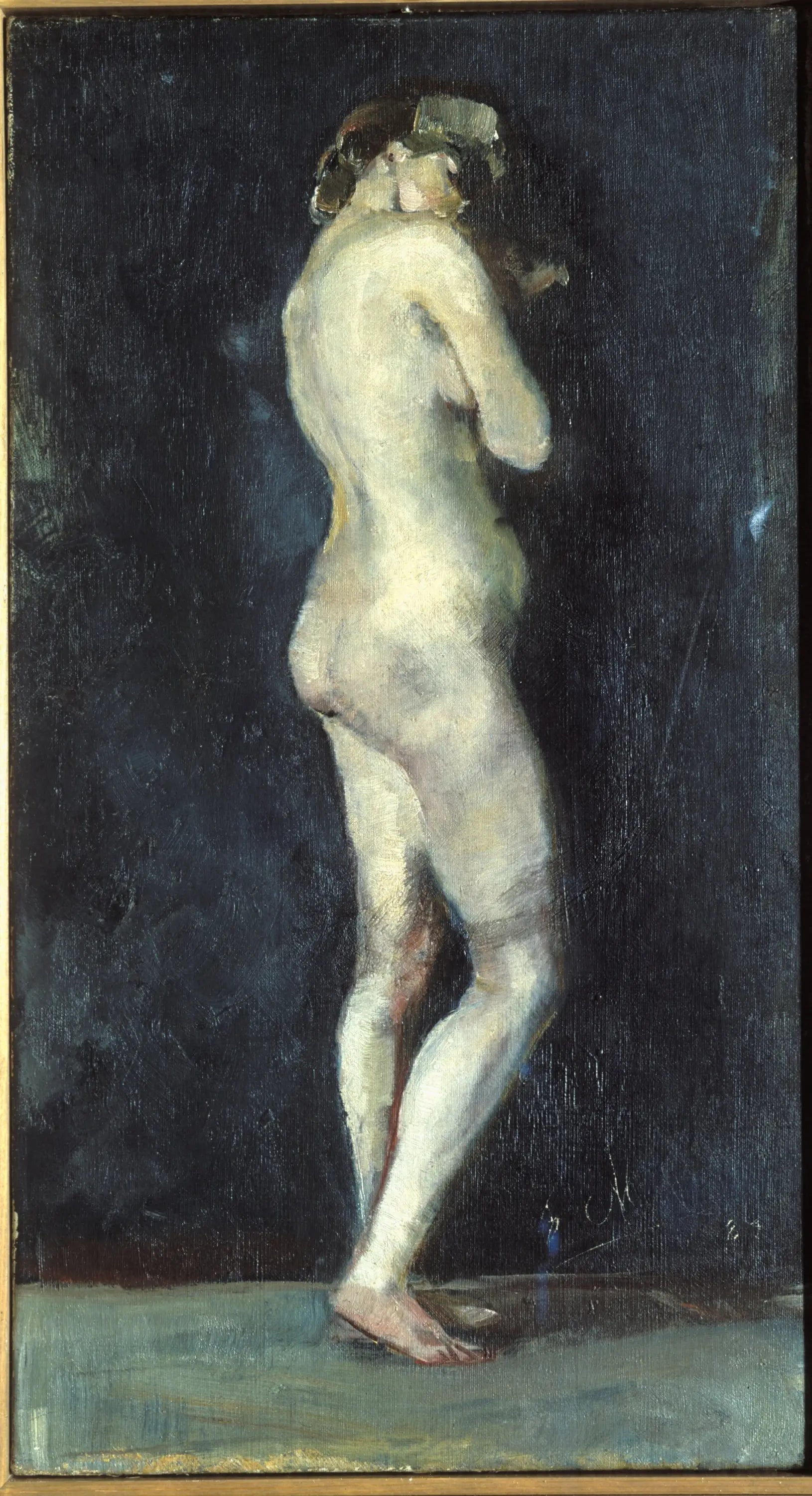 Nu féminin debout - Edvard Munch image 1 copie de tableau peinte à la main