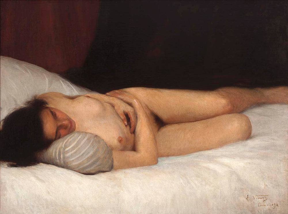 Nu féminin - Eliseu Visconti image 1 copie peinte à la main à l’huile