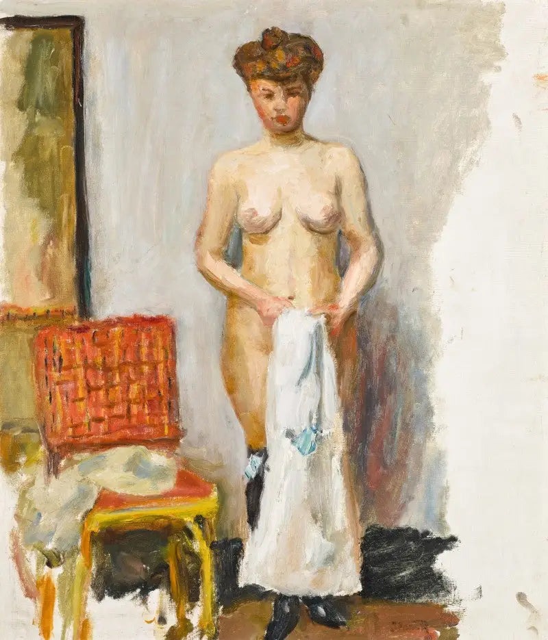 Nu. La chaise rouge - Pierre Bonnard