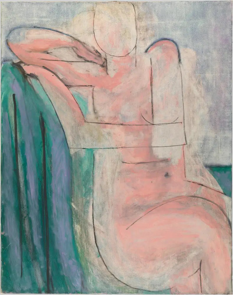 Reproduction du tableau « Nu rose assis - Henri Matisse » par Alpha Reproduction en peinture à l’huile