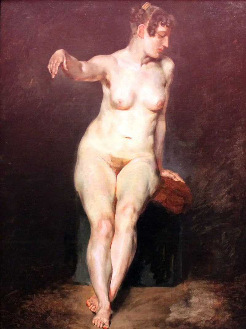 Nue assise, Mademoiselle Rose - Eugène Delacroix