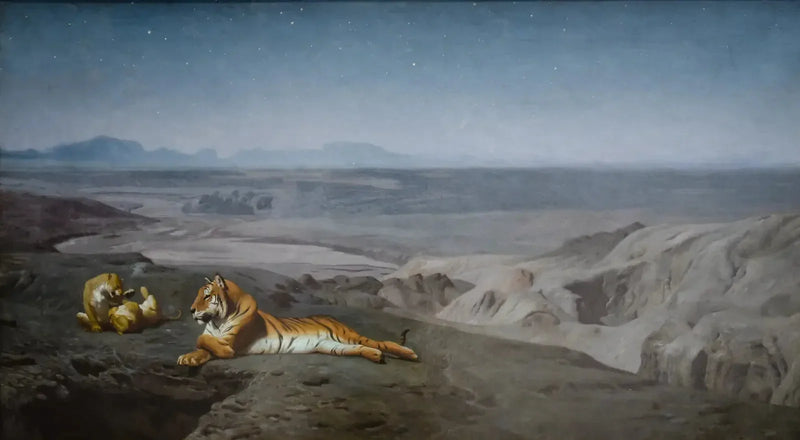 Nuit dans le désert - Jean-Léon Gérôme
