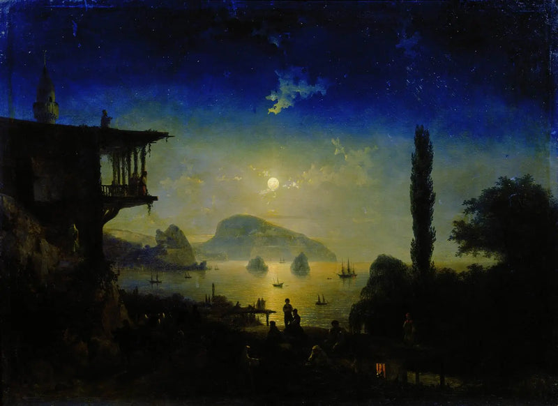 Nuit de lune en Crimée, Gurzuf - Ivan Aïvazovski