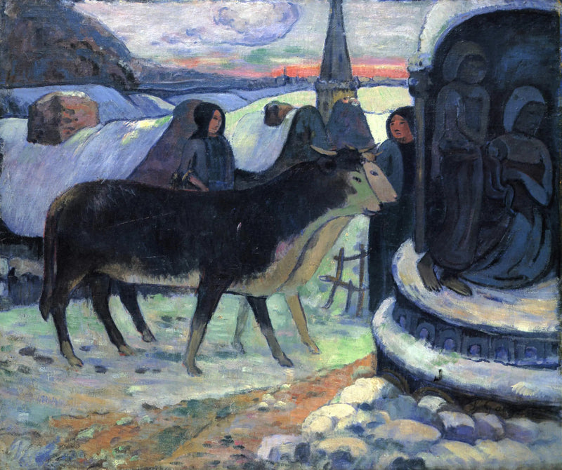 Nuit de Noël, La bénédiction des bœufs - Paul Gauguin