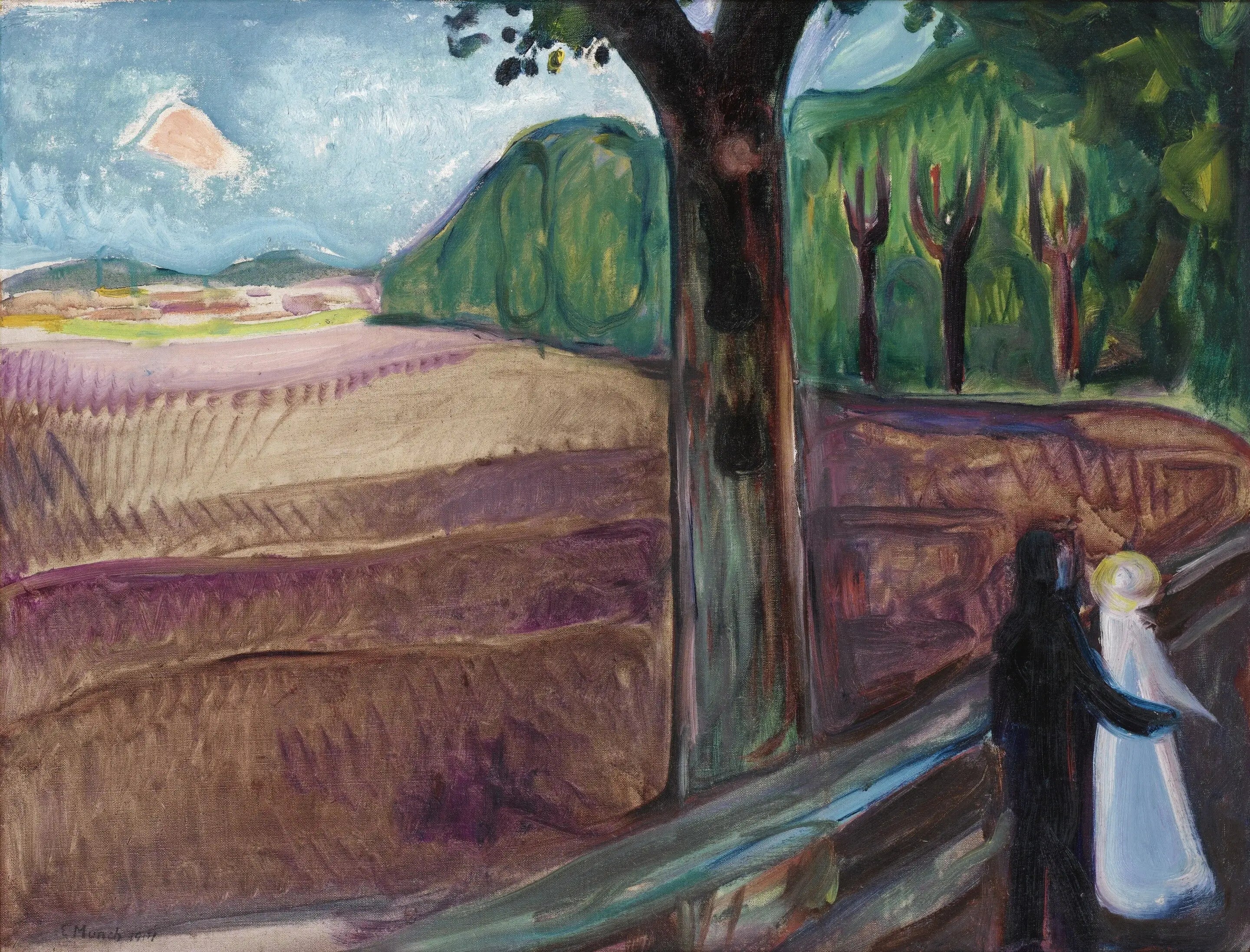 Reproduction du tableau « Nuit d'été - Edvard Munch » par Alpha Reproduction en peinture à l’huile