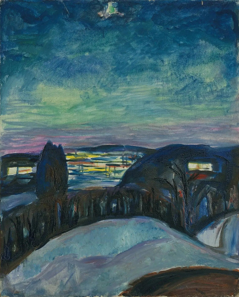 Nuit étoilée - Edvard Munch
