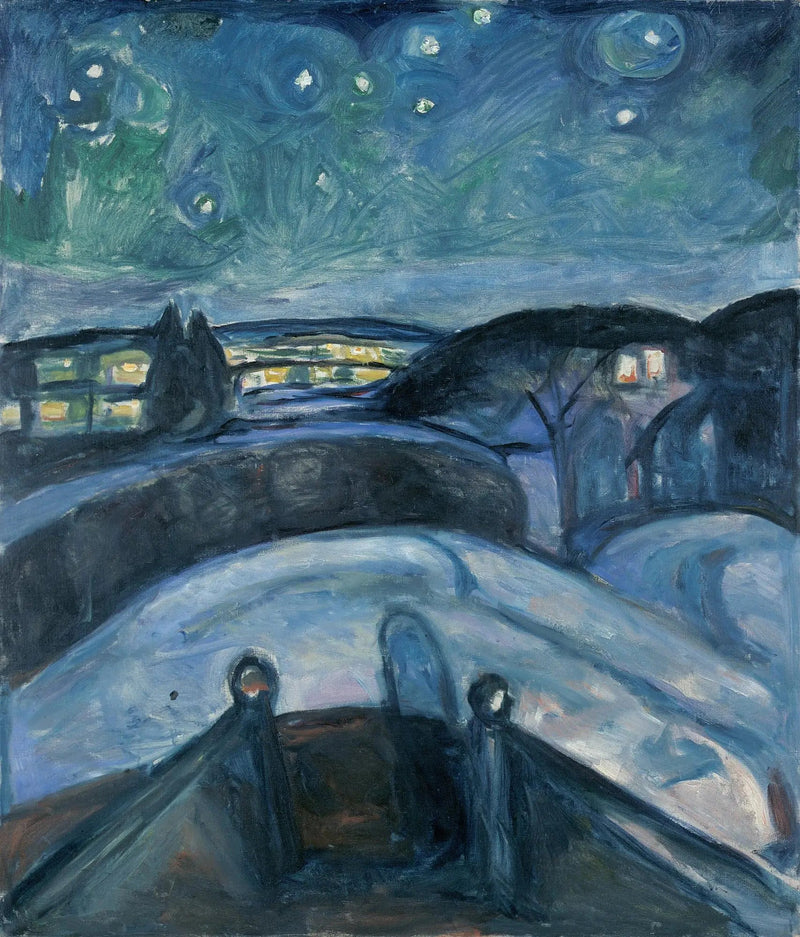Nuit étoilée - Edvard Munch
