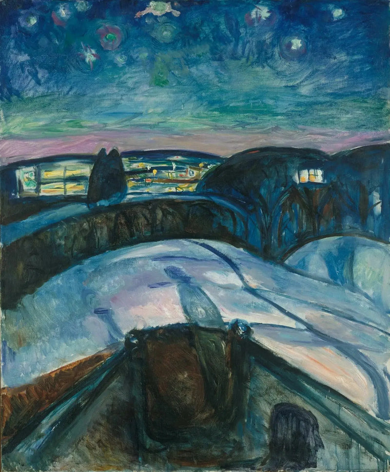 Nuit étoilée - Edvard Munch