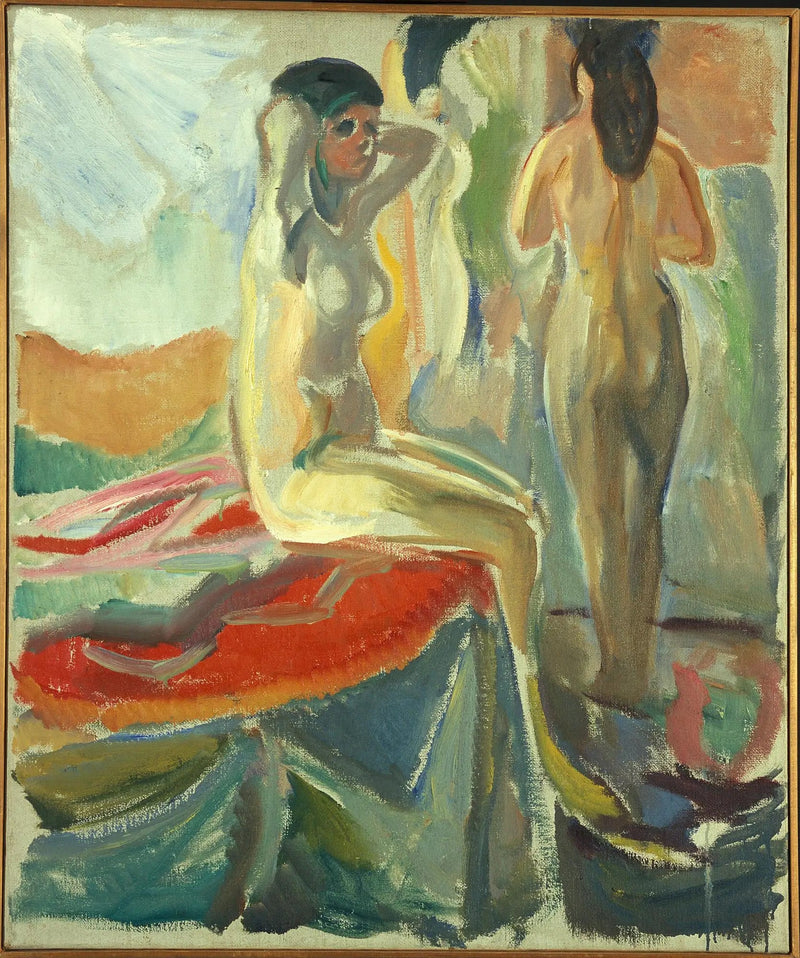 Nus féminins, assis et debout - Edvard Munch