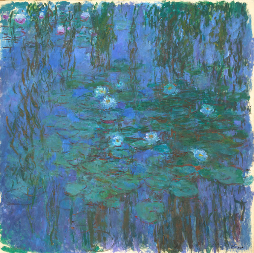 Nymphéas bleus - Claude Monet
