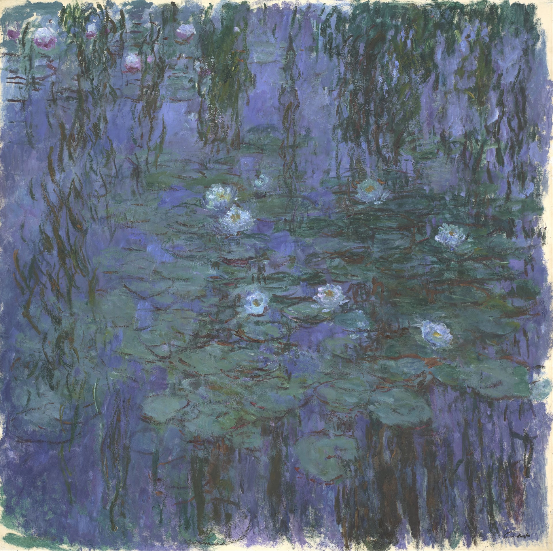 Nymphéas bleus de Claude Monet, 1916–1919 – Musée d’Orsay, inventaire RF 1981 40, W1853