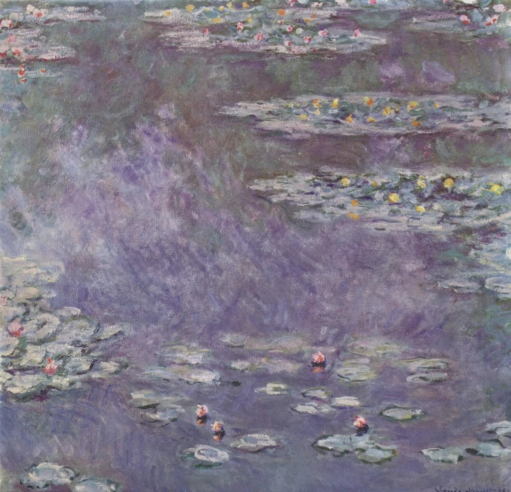Reproduction du tableau « Nymphéas - Claude Monet » par Alpha Reproduction en peinture à l’huile