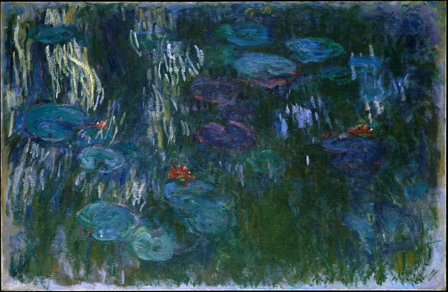 Nymphéas, reflets de saule - Claude Monet