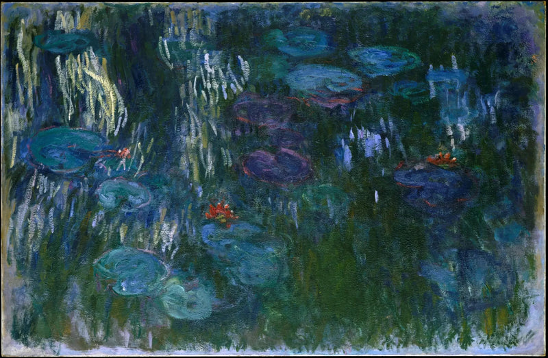 Nymphéas, reflets de saule - Claude Monet
