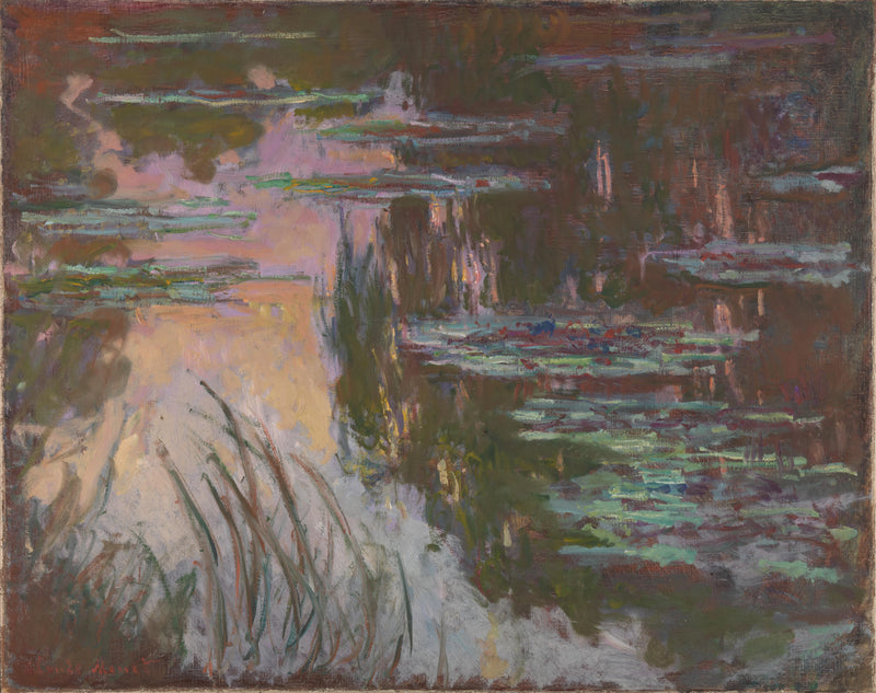Nymphéas au soleil couchant W1719 – Claude Monet