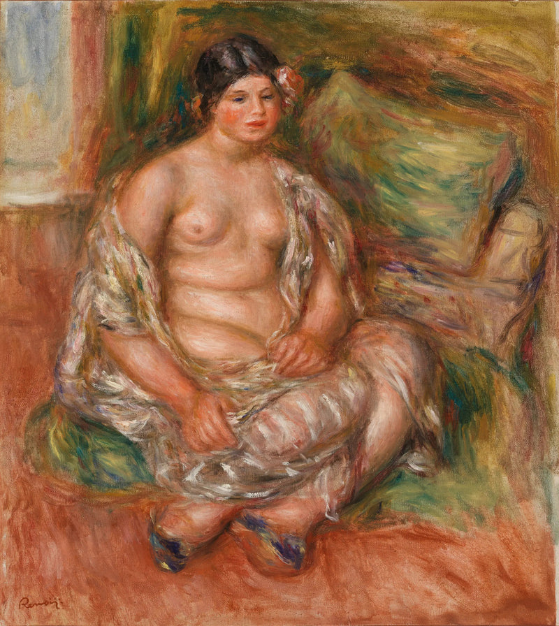 Odalisque assise (Odalisque assise) - Pierre-Auguste Renoir