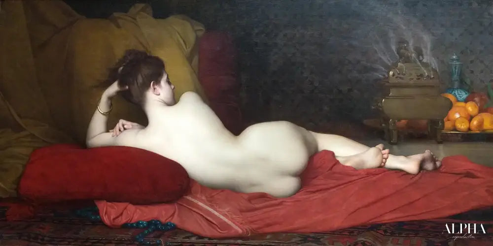 Odalisque - Jules Lefebvre - Reproductions de tableaux et peintures haut de gamme