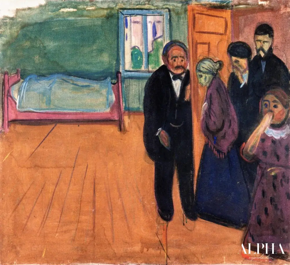 Odeur de la mort - Edvard Munch - Reproductions de tableaux et peintures haut de gamme