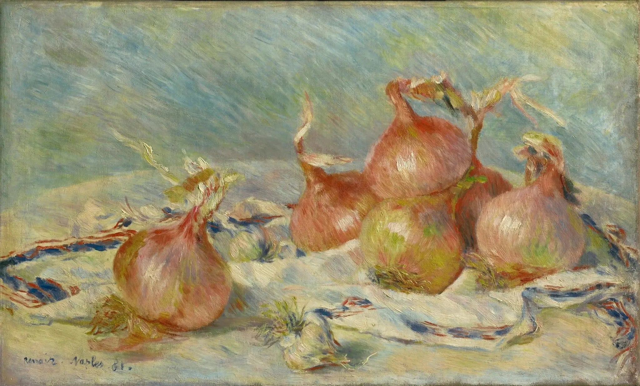 Oignons - Pierre-Auguste Renoir image 1 reproduction d’œuvre d’art à l’huile