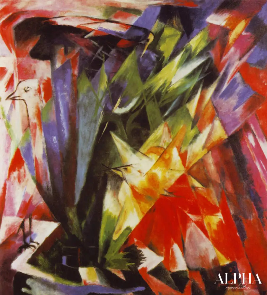 Oiseaux - Franz Marc - Reproductions de tableaux et peintures haut de gamme