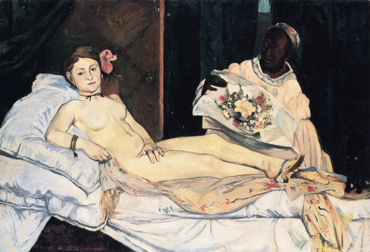 Reproduction du tableau « Olympia, copie d'après Manet - Paul Gauguin » par Alpha Reproduction en peinture à l’huile