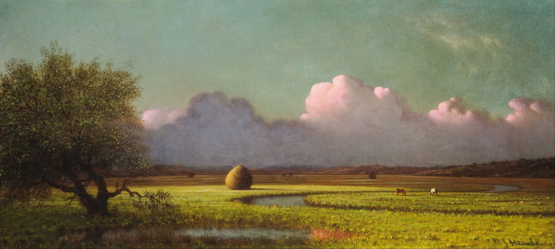Ombre et lumière : les marais de Newbury - Martin Johnson Heade