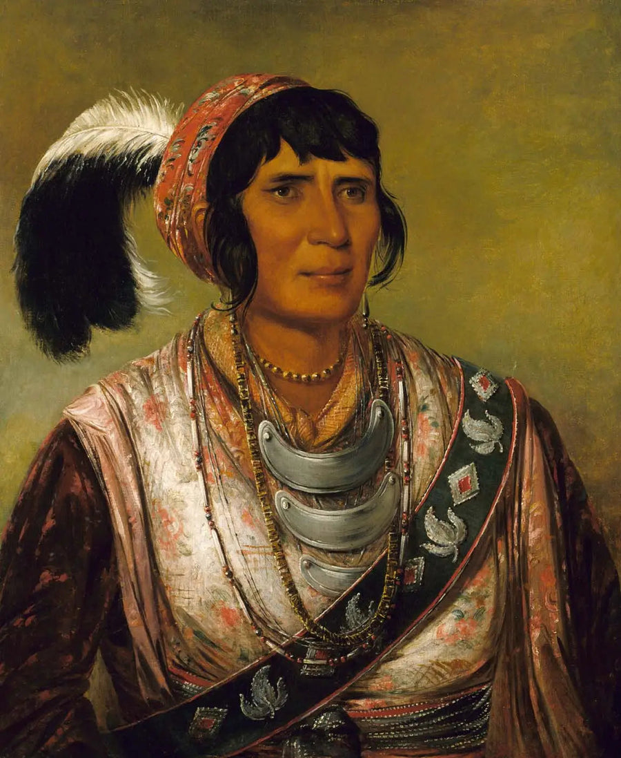 Os-ce-o-lá, la boisson noire, un guerrier de grande distinction - George Catlin