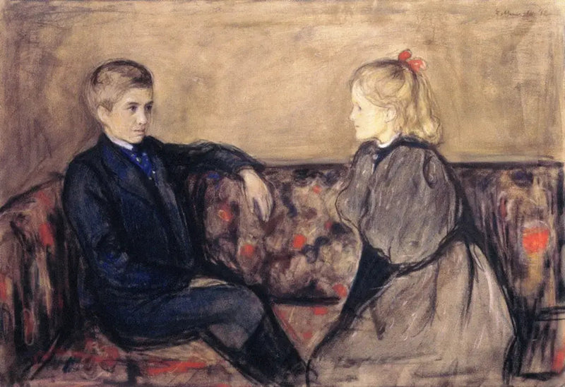 Oscar et Ingeborg Heiberg - Edvard Munch