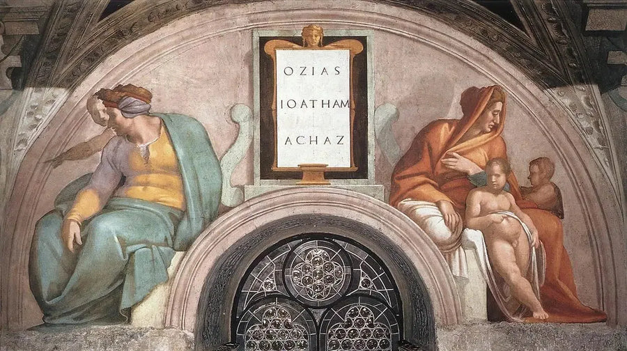 Osias, Joatham et Achaz - Michel-Ange