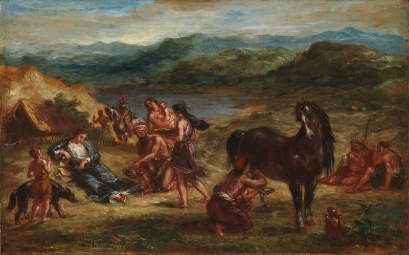 Ovide chez les Scythes - Eugène Delacroix