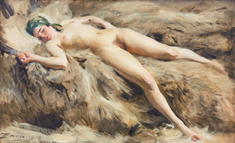 På vargen - Anders Zorn