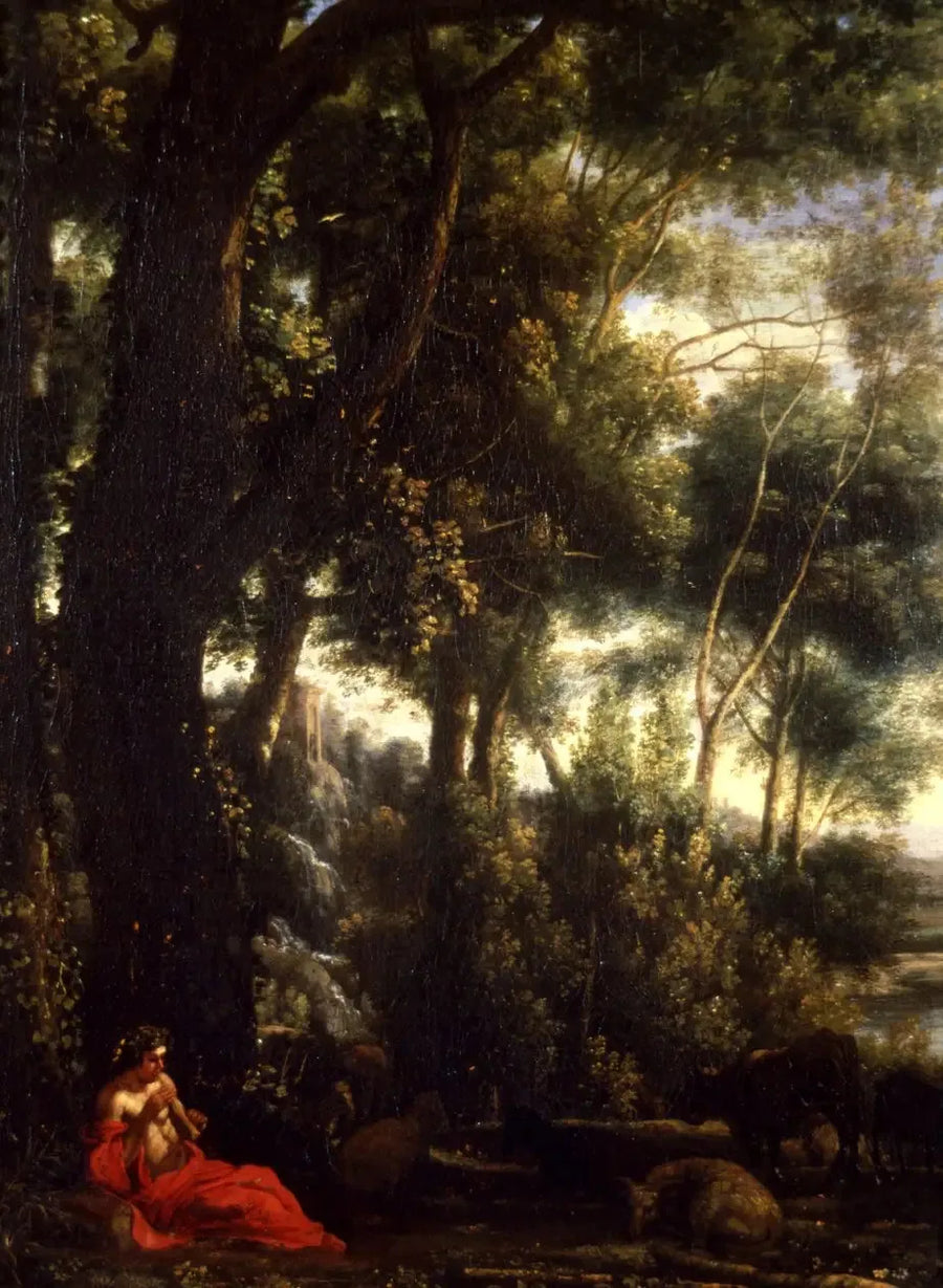 Paesaggio con pastore che suona il flauto - Claude Lorrain