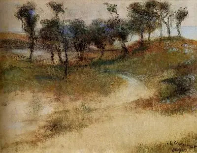 Paesaggio in riva al mare - Edgar Degas
