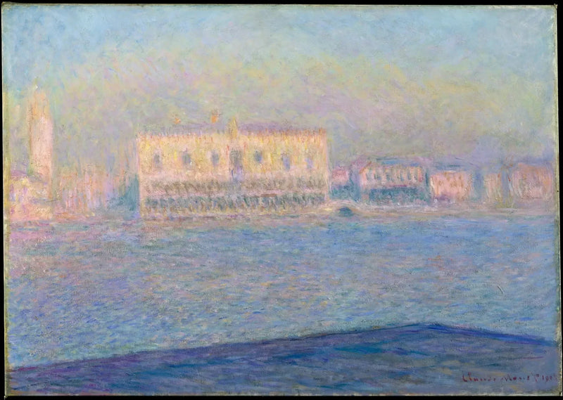 Le Palais des Doges vu de San Giorgio Maggiore W1755 – Claude Monet