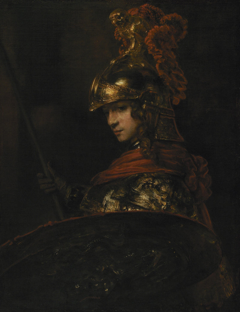 Pallas Athéna – Rembrandt et un élève, vers 1657