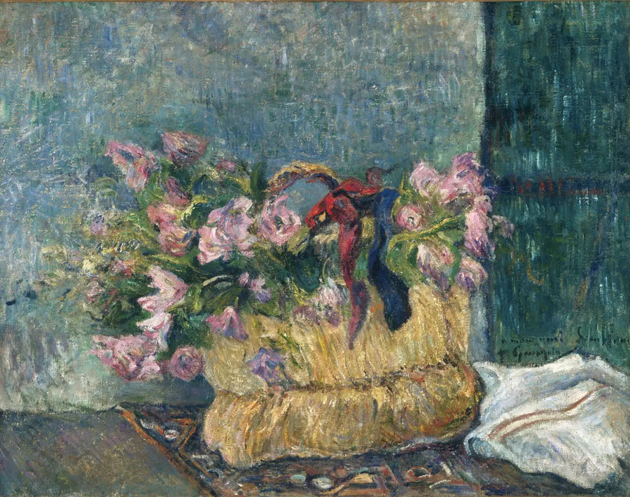 Panier de fleurs, ou Fleurs dans un panier - Paul Gauguin