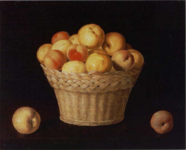 Panier de pommes et de pêches - Francisco de Zurbarán