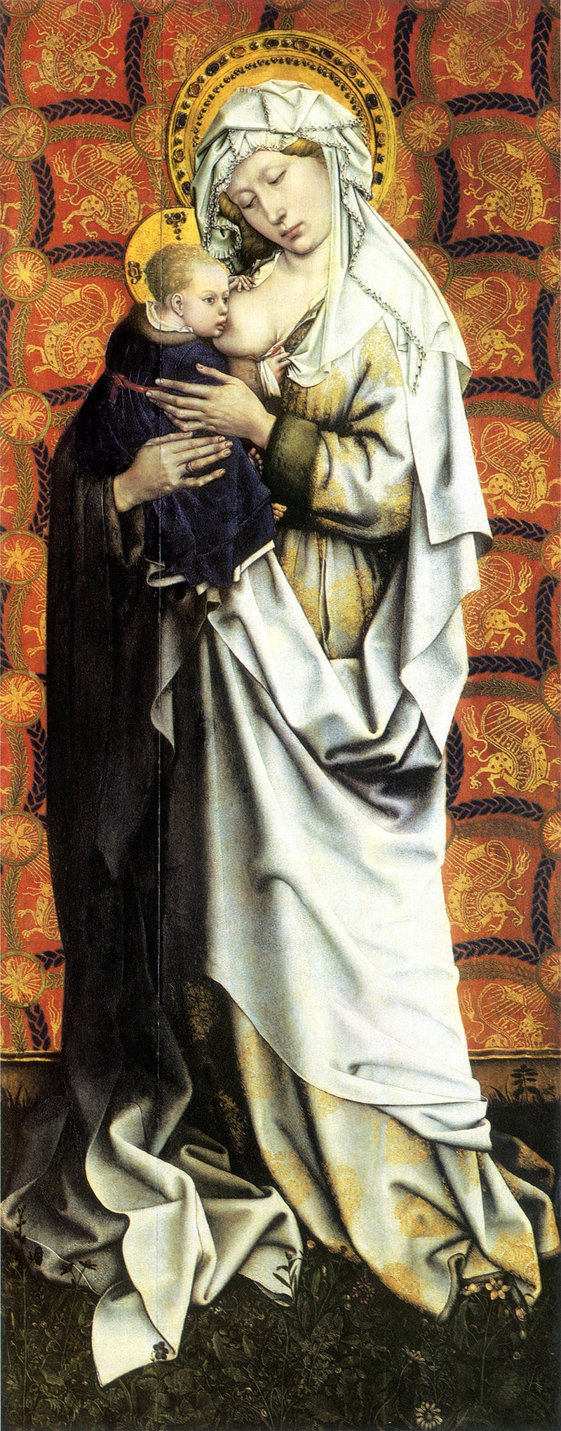 Panneaux de Flémalle : Vierge debout - Robert Campin