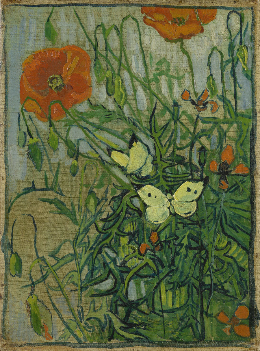 Papillons et coquelicots, F748 – Van Gogh