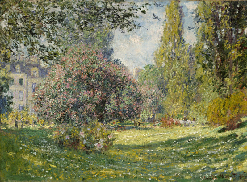 Paysage : le parc Monceau W398 – Claude Monet