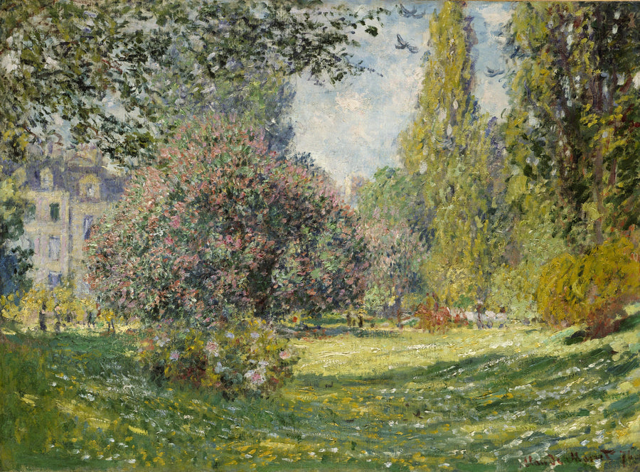 Paysage : le parc Monceau W398 – Claude Monet